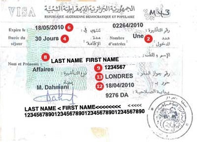 Algeria visa